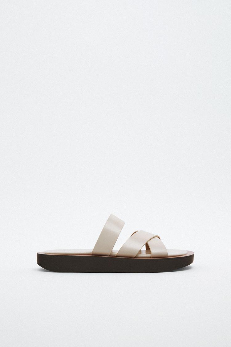 Zara minimal flat sandals top